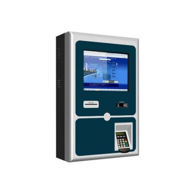 China Indoor Mounted Barcode Scanner Enclosure Payment Touch Screen Information Wall Mount Kiosk for sale