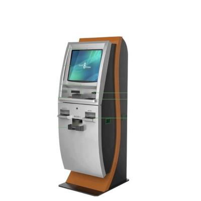 China Indoor Currency Exchange Self Service Cinema Ticket Printing Kiosk BTM Lottery Vending Machine for sale