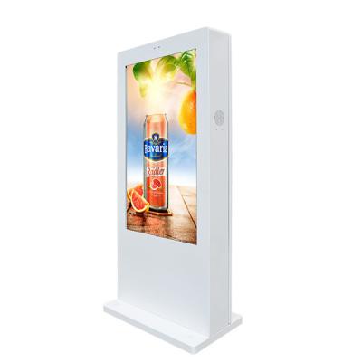 China Outdoor Digital Signage Touch Screen LCD Advertising Equipment High Brightness Monitor Floor Standing Kiosk Outdoor Display for sale