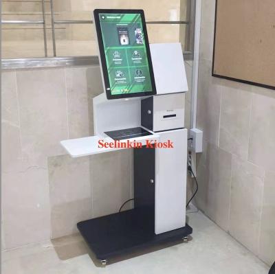 China 22 Inch Indoor Smart Cash Payment Check In Machine University RFID Computer Self Borrow Drop Return Book Library Kiosk for sale