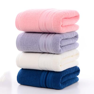 China Sustainable Customized 100% Multicolor Luxury Cotton 70*140cm Medium Size Bath Towel Set for sale