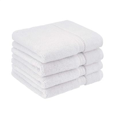 China Viable Wholesale Five Star Quality Living Towels 100 Cotton White Hotel Hand Towel for sale