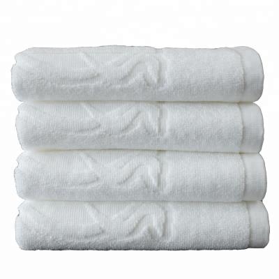 China Professional Custom Made White Cotton Towel 100 Single Hand Towels Eco-friendly From Pakistan With Jacquard Logo For Bath for sale