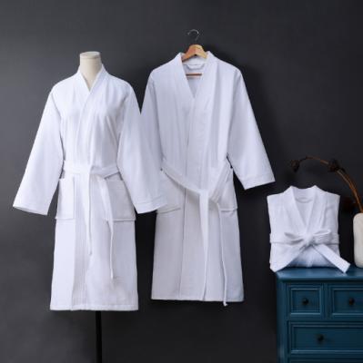 China Breathable Super Warm Hotel Spa Luxury 100% Cotton Velvet Bathrobe à venda