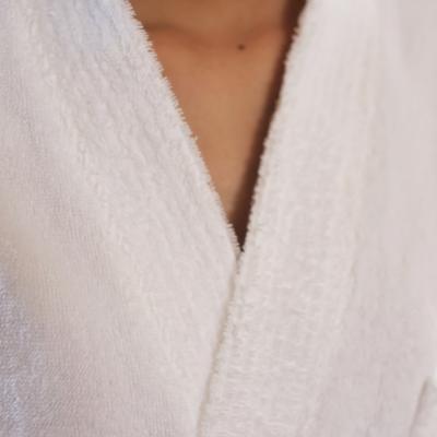 Κίνα 100% Breathable Cotton Terry Dressing Gown white προς πώληση