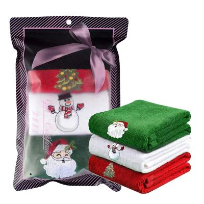 Chine Viable Most Popular Red And Green Hand Towels For Christmas Towel Retail Gifts Eco Friendly Towel à vendre