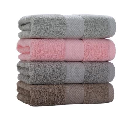 China Sustainable Wholesale Custom 100% Cotton Dyed Terry Hand Towels for sale