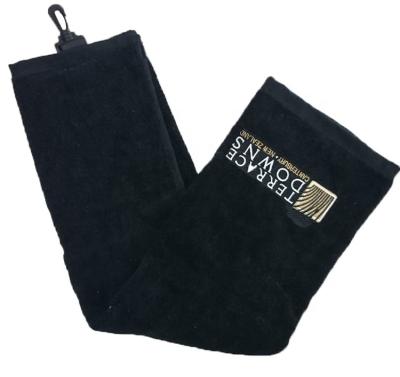 Chine Viable Wholesale Towel, Cotton Terry Velvet Club Golf Towel For Golf Custom Embroidered Towels à vendre