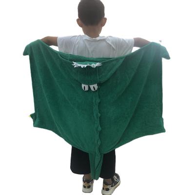 Chine Customized Durable 100% Cotton Breathable Cartoon Hooded Kids Beach Poncho Towel à vendre