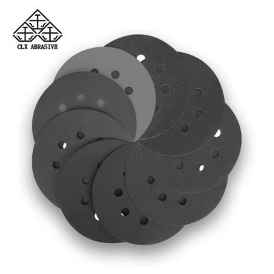 China High Quality 5inch 8 Holes Silicon Carbide Sand Polishing Disc For Polishing And Sanding for sale