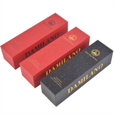 China Recyclable cardboard paper cheap price single wine box with box top and bottom in china factory for sale