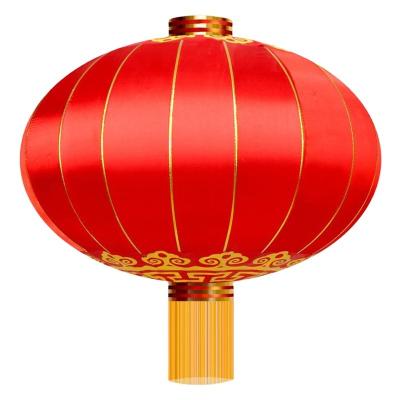 China Morden New Design Customized Traditional Chinese New Years Lantern Spring Festival Decoration Red Silk Lantern for sale