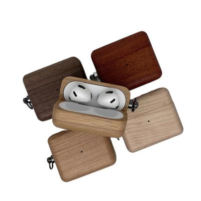 China Morden arbitrary custom carving pattern or logo for wooden case airpod 1/2/3 for airpods wooden case for sale