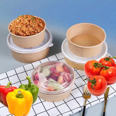 China Eco-Friendly Food Extra Large Customize Meal Bowl Fast Food Kraft Paper Salad Bowl 100% Sugarcane PulpSoup Bowl for sale