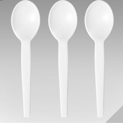 China PSM Cornstarch Cutlery Knife Biodegradable Biodegradable Plastic Disposable Spoon And Fork Spoon for sale