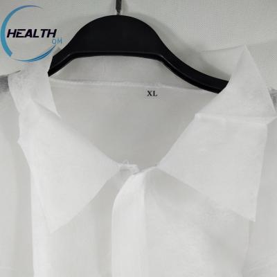 China Good Quality Patient Gown CE / ISO Approved Disposable Lab Coat for sale