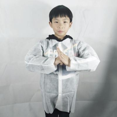 China Primary School/Kindergarten/Painting/HandworkDIY For Kids High Quality Lab Coat Cheap Disposable Kids Lab Coat For Kids for sale