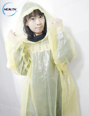 China Bachelorette Rainwear Disposable Pe Rain Poncho Raincoat For Mens And Ladies With Hat Drawstring for sale