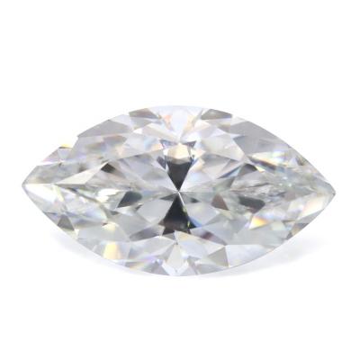 China Jewerly Making OEM ODM GH Acceptable Super White Color Fancy Shape Marquise Cut Diamond Synthetic Lab Created Moissanite for sale