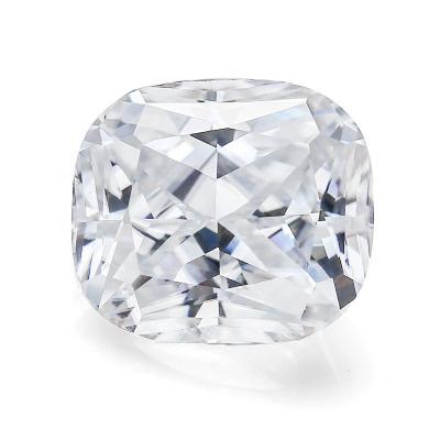 China Jewerly Making Perfect Polished Rectangle Square Shape Custom Cushion Cut D Color VVS1 Synthetic Moissanite Gemstone for sale