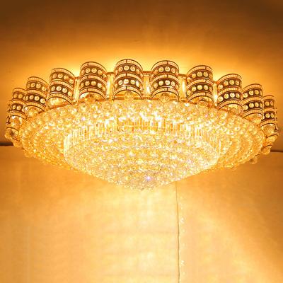 China Modern Contemporary Classic Designer Room Decoration Pendant Lights Led Chandelier K9 Crystal Modern Ceiling Luxury Circle Home Gold for sale