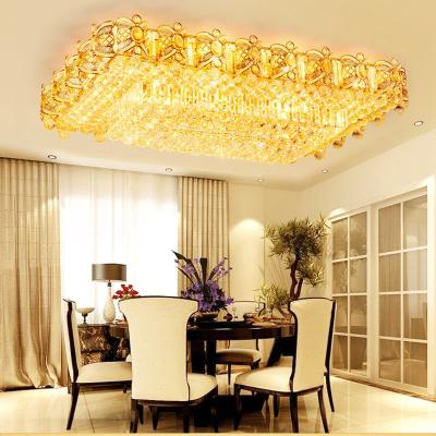 China Modern Square Chandelier For Living Room Pendant Light Led Light Lamp Decorative Lighting Style Packing Modern Luxury Crystal for sale