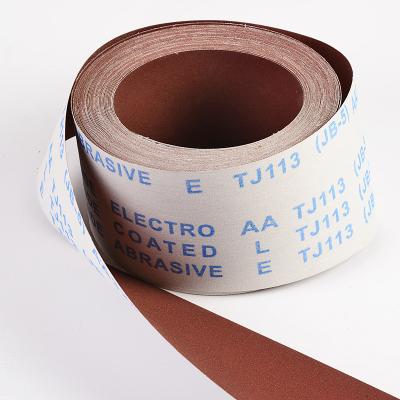 China Mainly for hand use JB-5 (TJ113) coated abrasive sand soft cloth roll for wood and metal user manuals for sale