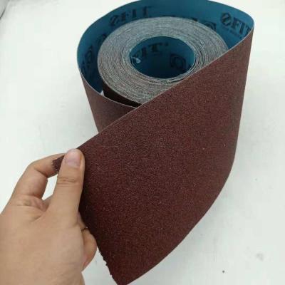 China Polish For Waterproof Hand Use Emery Cloth Roll Blue Aluminum Oxide Color Cloth for sale