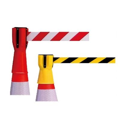 China Best Selling High Visibility Belt Warning Device Traffic Safety Road Safety Retractable Cone Topper for sale