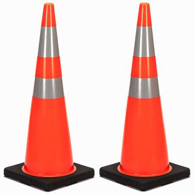 China For American Market Factory 900mm PVC Traffic Safety Beware Cone Road For American Market Cones for sale