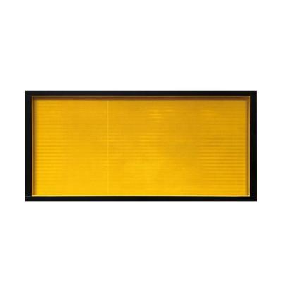 China Traffic Control Ahead Road Race Sign Frame With Black Edge Boxed Sign Broder Yellow Poweder Coating 1200x300mm for sale