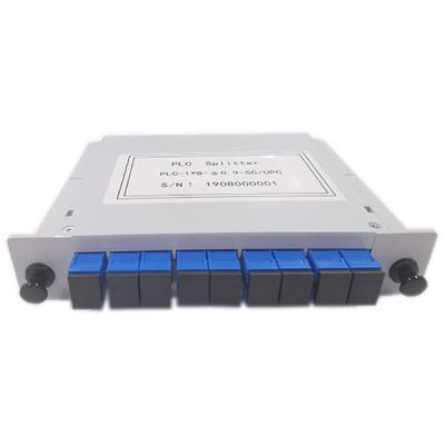 China Light Weight LGX Box Type 1x8 Fiber Optic PLC Splitter for sale