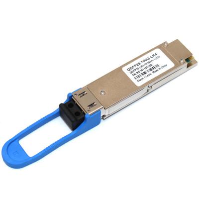 중국 10KM DDM QSFP28 100G LR4 Wdm 스프피 모듈, 스프피 파이버 송수신기 판매용