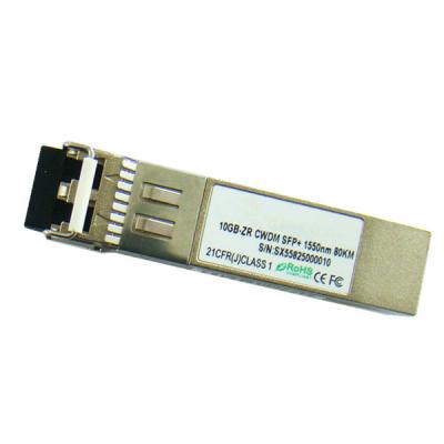 China transmisor-receptor de la fibra óptica de 10G CWDM 1550nm los 80km SFP+ en venta