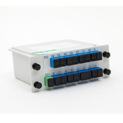 China Divisor do PLC da fibra ótica de GPON EPON, divisor 1x8 do Plc da gaveta à venda