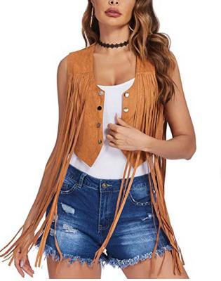 China wholesale Anti-wrinkle cardigan sleeveless tassel long plus size faux suede women vest vest for sale