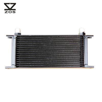 China Universal Aluminum British Type Auto Part Engine Transmission Radiator 17 Oil Cooler Packing Row AN10 for sale