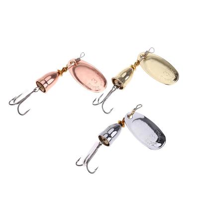 China Normal Fishing Bass fishing lures freshwater colorful hard metal spinner baits for sale