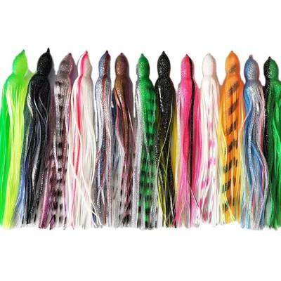 China Plastic 12cm fishing lure soft plastic octopus skirts squid lure for sale