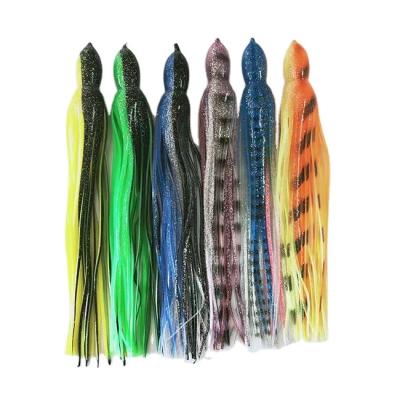 China Plastic Trolling lure soft plastic octopus skirts squid fishing skirts lure for sale