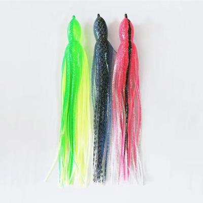 China Plastic Fishing squid skirts octopus artificial soft trolling fishing lure for sale