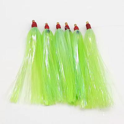 China Plastic Saltwater fishing bucktail teaser fluke rig flasher tube slider mylar for sale