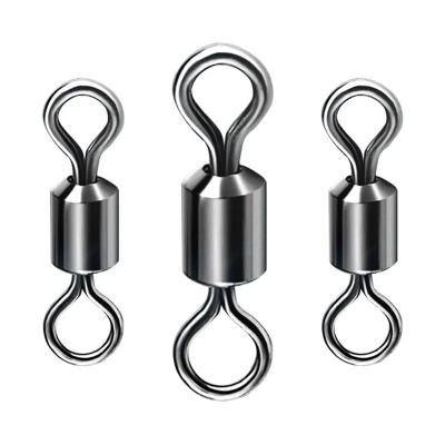 China Fishing Tackle accessory rolling swivel fishing swivel with black nickle for sale