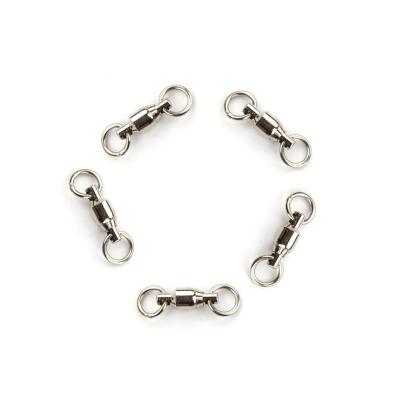 China Fishing High strength fishing ball bearing swivels connector with solid ring for sale