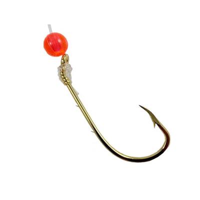 China High carbon steel Snelled rig twin golden bait holder fishing hook sea fishing rig for sale