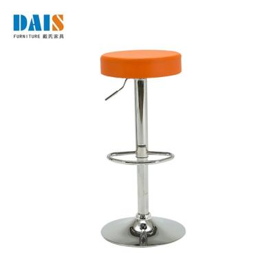 China Widely Used Adjustable Barstool Restaurant Swivel Modern Metal Barstool for sale