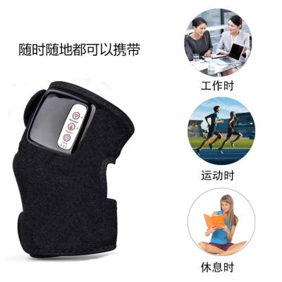 China Body Physiotherapy Vibration Massage Heating Infrared Electric Knee Massager Heated Knee Support for sale