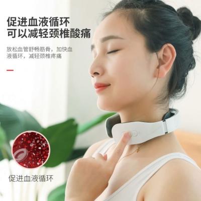 China Neck Manufacturers Wireless Low Frequency Acupuncture Cervical Neck Massager With Heating for sale