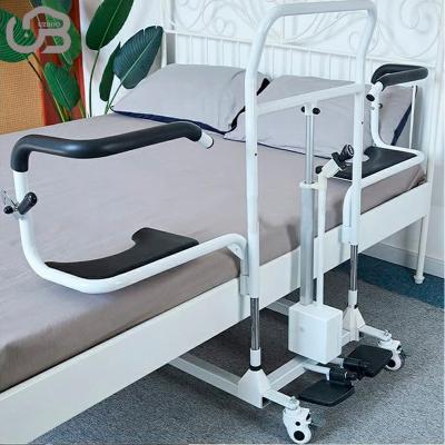 China Hospital Electric Patient Lift Wheelchair Transfer Chair 180 Degree Split Cushion Seat Universal Mute Wheel Up and Down Remote Control for sale