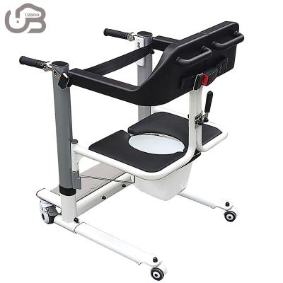 China Hospital UZ-YW06 High Quality Electric Waterproof Handicap Elderly Patient Mover Transfer Lift Chair With Commode Shower Wheelchair for sale